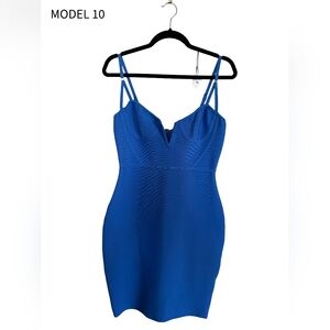 Elegant Blue Mini Dress